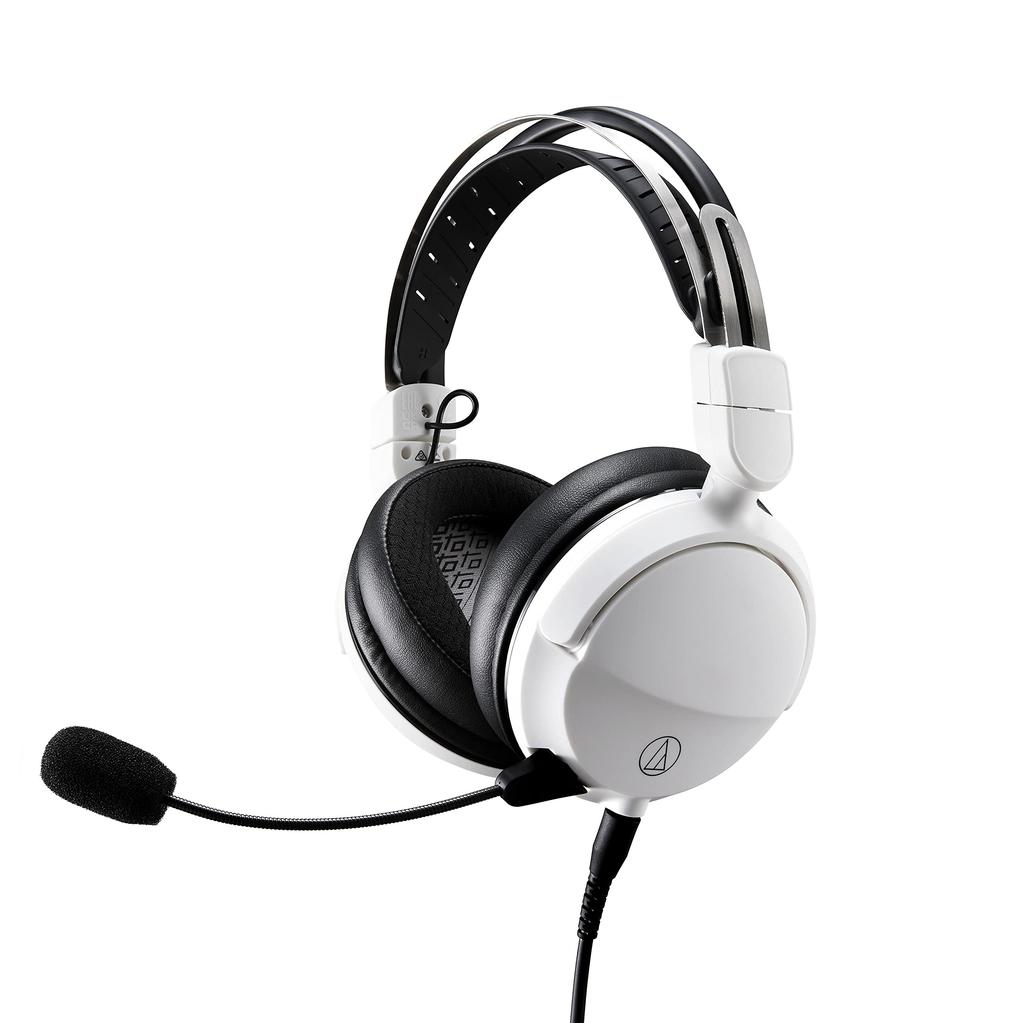 Audio-Technica ATH-GL3 Gaming HeadsetClosed HeadphonesPCPS4PS5SwitchXbox OneDetachable Microphone3.5mm Stereo 4-Pole Mini PlugATH-GL3 WH
