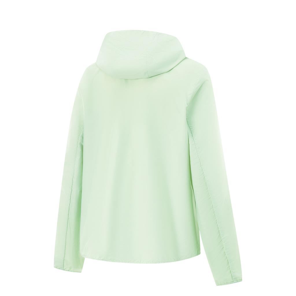 Li Ning Fitness Serie Einfarbig mit Reißverschluss Kapuzenjacke Bequem Atmungsaktiv Vielseitig Sportjacke Damenjacke Schafsfett-Grün AFDV154-3