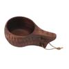 350ML Wooden Cup with Handle Portable Multifunctional Wood Mug Drinking Cup for Coffee Tea Milk Beverages