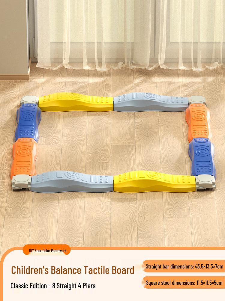 Rainbow Balance Bridge: Sensory Integration Toy for Toddlers