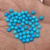 Natural Sleeping Beauty Turquoise Round Cabochon Loose Gemstone Lot 7 Pcs 5 MM 4 CT For Jewelry Making