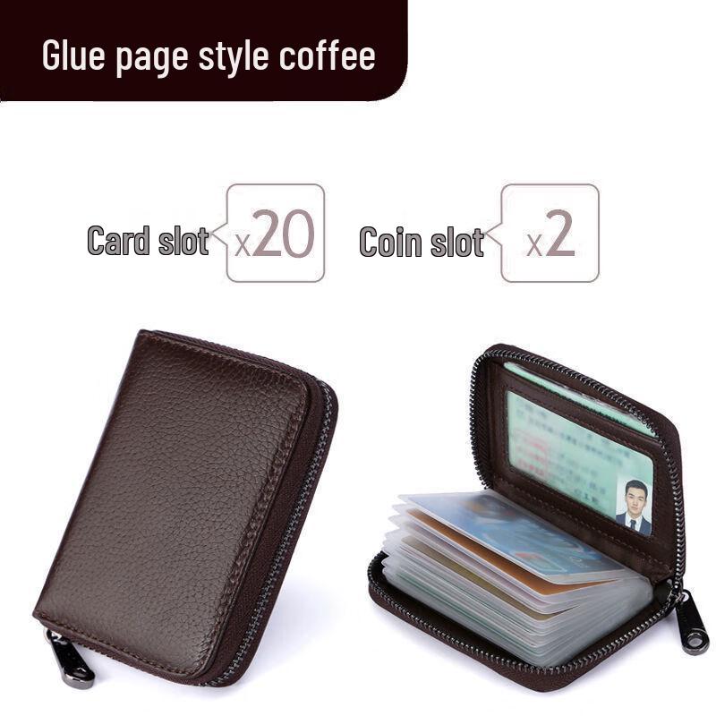 RFID Blocking Leather Card Holder