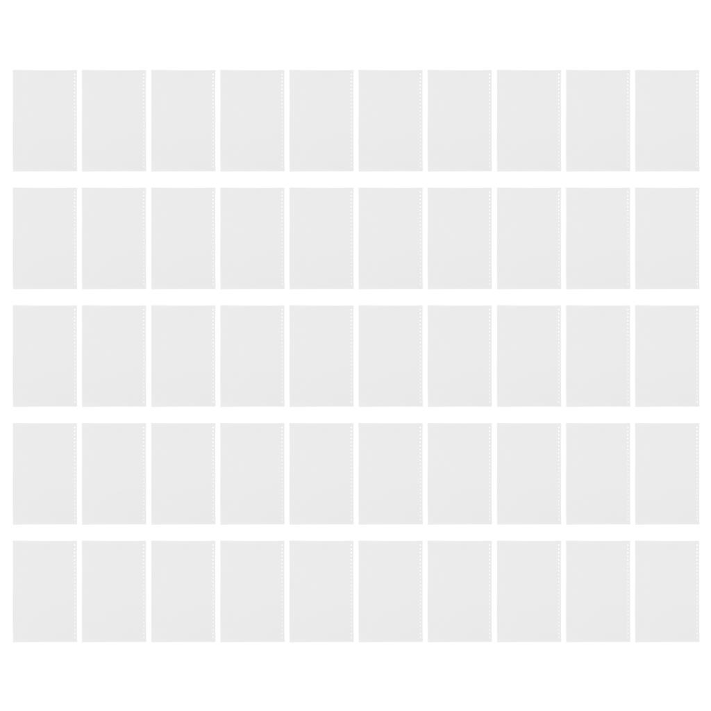 B5 26 Paper Cover Frosted Translucent Waterproof Rollable PP Page Binding Cover for Reports Presentations 50pcs White