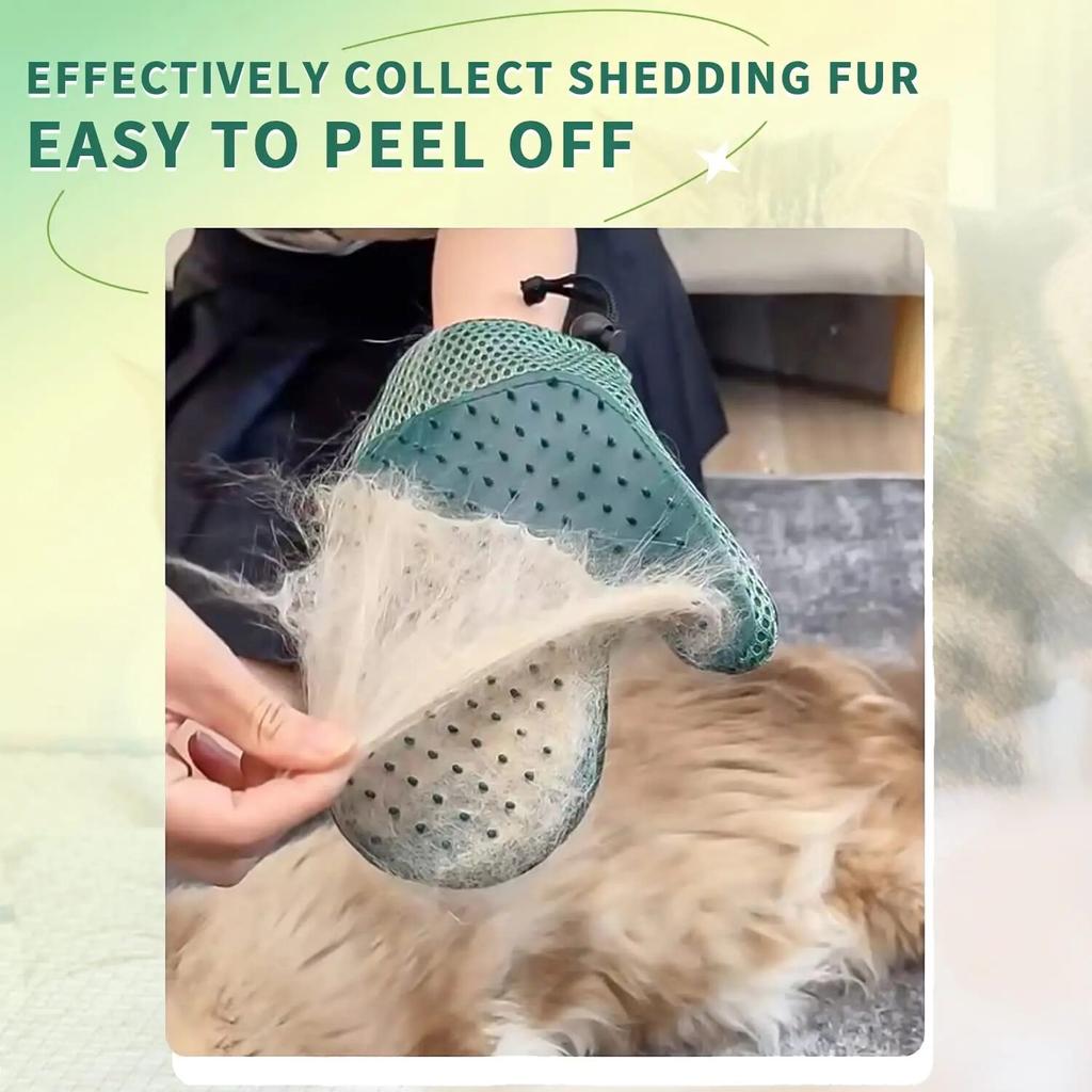 Cat Hair Glove & Pet Fur Remover Glove, Dog Grooming Glove Brush for Shedding,Pet Hair Remover Mitt for Cleaner, Grooming Glove