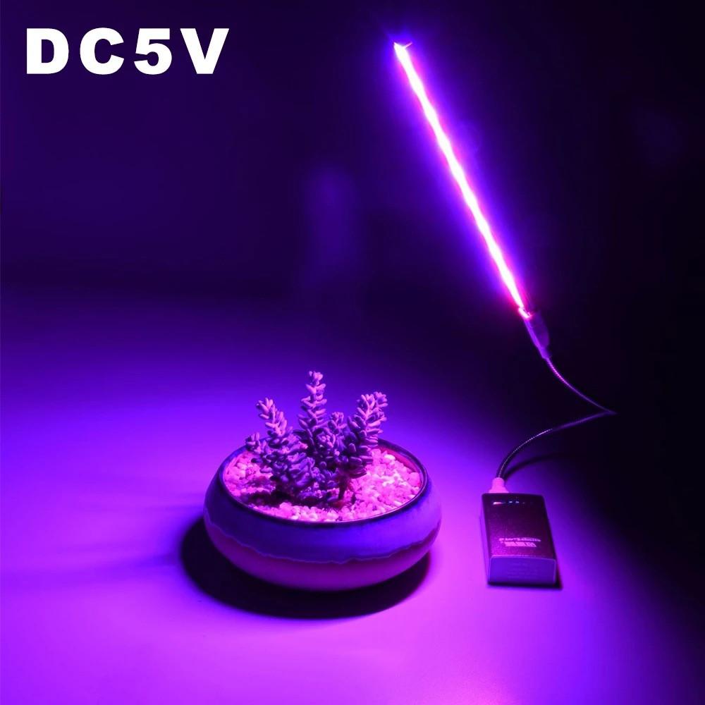 LED světlo pro rostliny, růstové světlo, USB, domácí zelená rostlina, květina, sazenice, plné sukulentní doplňující světlo