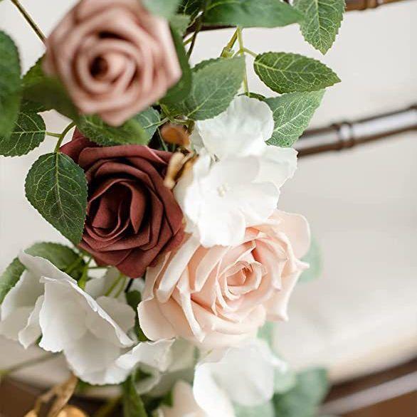 Wedding Gift Chair Back Flower Simulation Flower Kit European And American Outdoor Festival Decoration Background Direct Supply