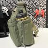 Unisex Large Capacity Multi-Pocket Crossbody Tote - Water-Repellent Workwear Style Shoulder Bag