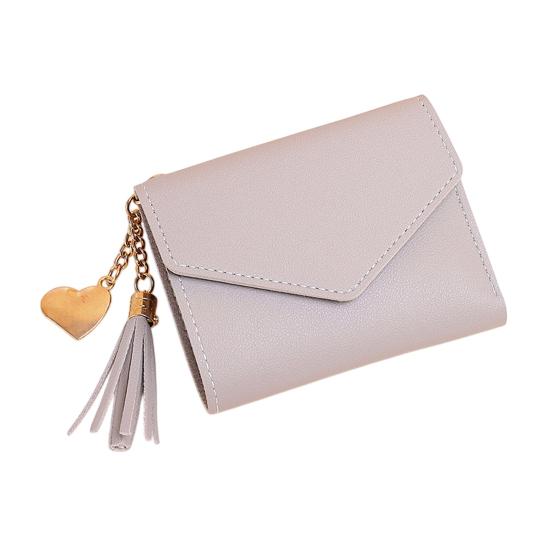 Women Slim Card Wallet Short Long Wallet with ID Window Zippered Coin Pocket Card Holder Wallet for Travel Shopping
