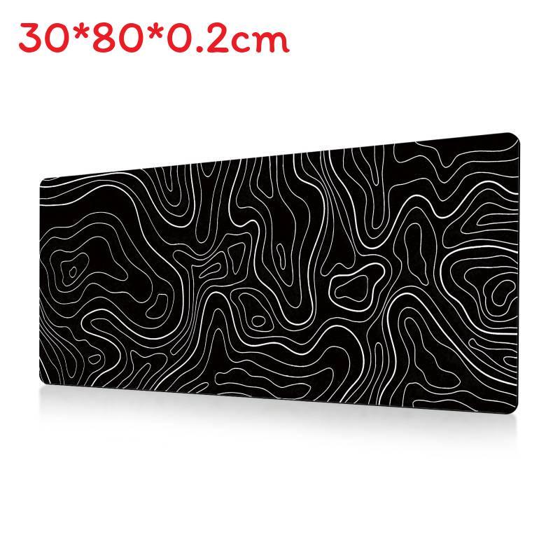 Ofis Masası Konforu İçin Kaymaz Yüzeyli Soyut Akışkan Büyük Mouse Pad
