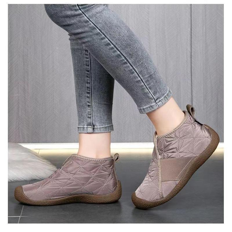 Women's Winter Soft Sole Thickened And Plush Comfortable Anti Slip Snow Boots Cotton Boots