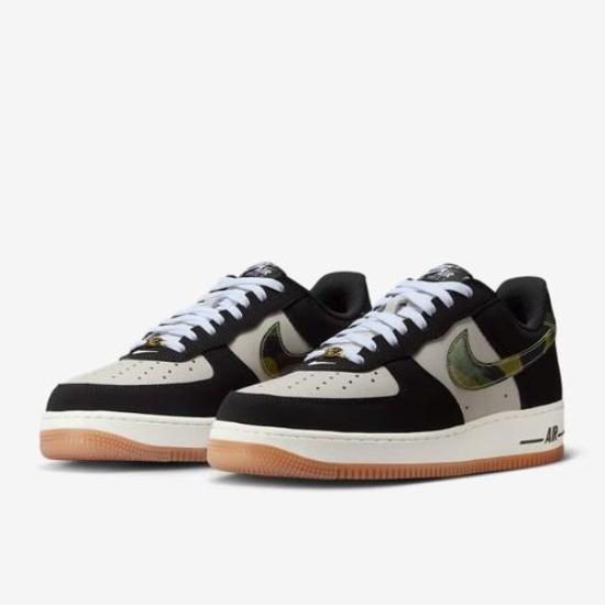 

Nike Air Force 1 07 Low Retro Камуфляж Swoosh HQ1967-100 Унісекс EU 43 чорний/білий