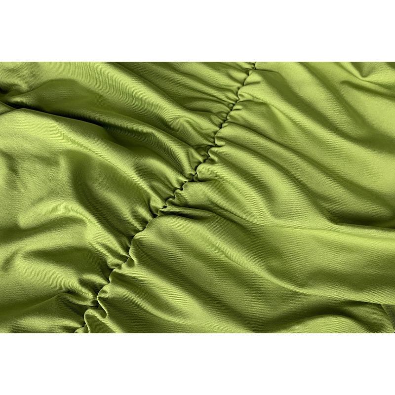 GMXIA Women's Fashion Summer Spring Solid Color Print Sleeveless U-Neck High Waist Casual Dresses