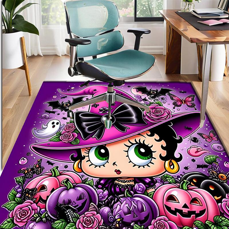 Betty Boop Pattern Rug, Indoor/Outdoor Mat, for Picnic, Gameroom, Bedroom, Office, Living Room, Home Decor Carpet, Birthday Gift