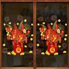 PVC Fortune Tree Sticker Electrostatic Cling Removable Window Decoration Clings Atmosphere Decoration Red Fortune Blessing