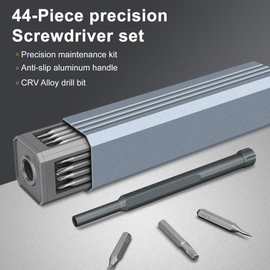 Screwdriver Set 44-in-1 Quick Magnetic Replacement Electric Mechanism Smooth Rotation Screwdriver Electronics Repair Tool