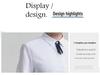 2025 Premium Women's Short-Sleeve Business Shirt with Tie Decoration - Solid Color, Dark Placket