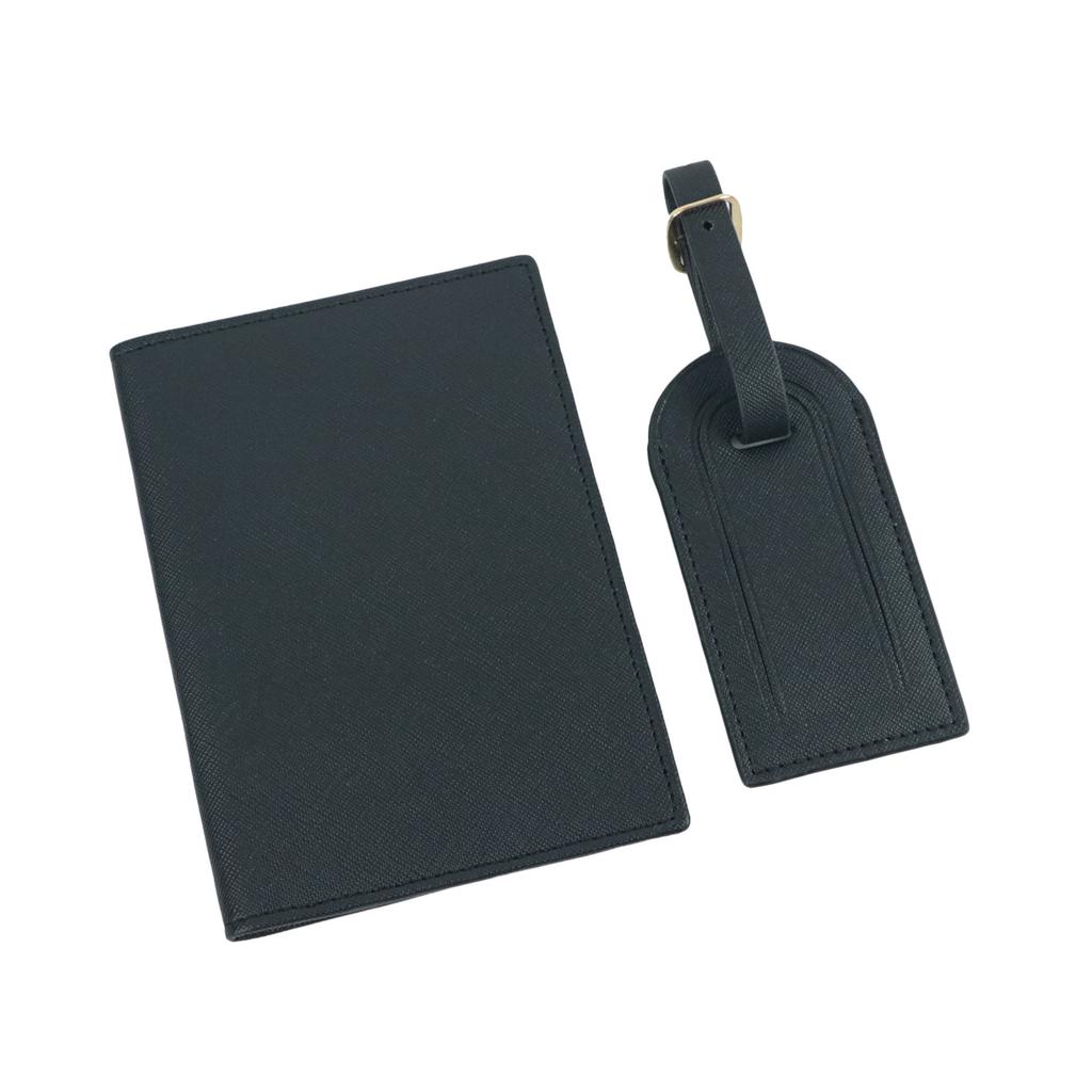 Free Customizable Name Passport Cover And Luggage Tags Set Lightweight Travel Accessories - Passport Holder And Suitcase Tag