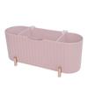 Cotton Swabs Storage   3 Grids Cotton Swabs Dispenser Dust Resistant Desktop Lipstick Puffs Case for Home Nail Salon