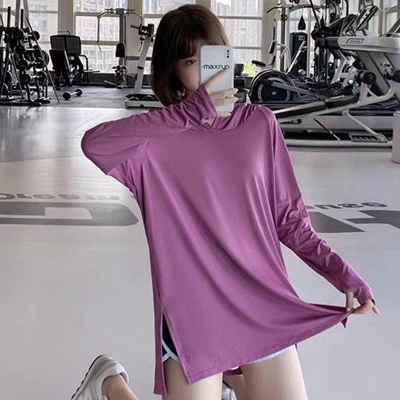 Women's Plus Size Slimming Sportswear Set: Hooded, Loose-Fit Yoga and Running Outfit for Spring and Autumn