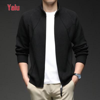 Yalu Men's Premium Thickened Zipper Knit Cardigan