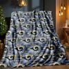 Los Angeles Rams Design Blanket Outdoor Flannel Blanket for Camping, Hiking, Garden Parties, Picnic Essentials,gift for Family and Friends