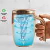 Automatischer Rührbecher Magnetischer Kaffeebecher 304 Edelstahl Effizientes Mischen Hält warm Leicht zu tragen Reinigen und pflegeleicht
