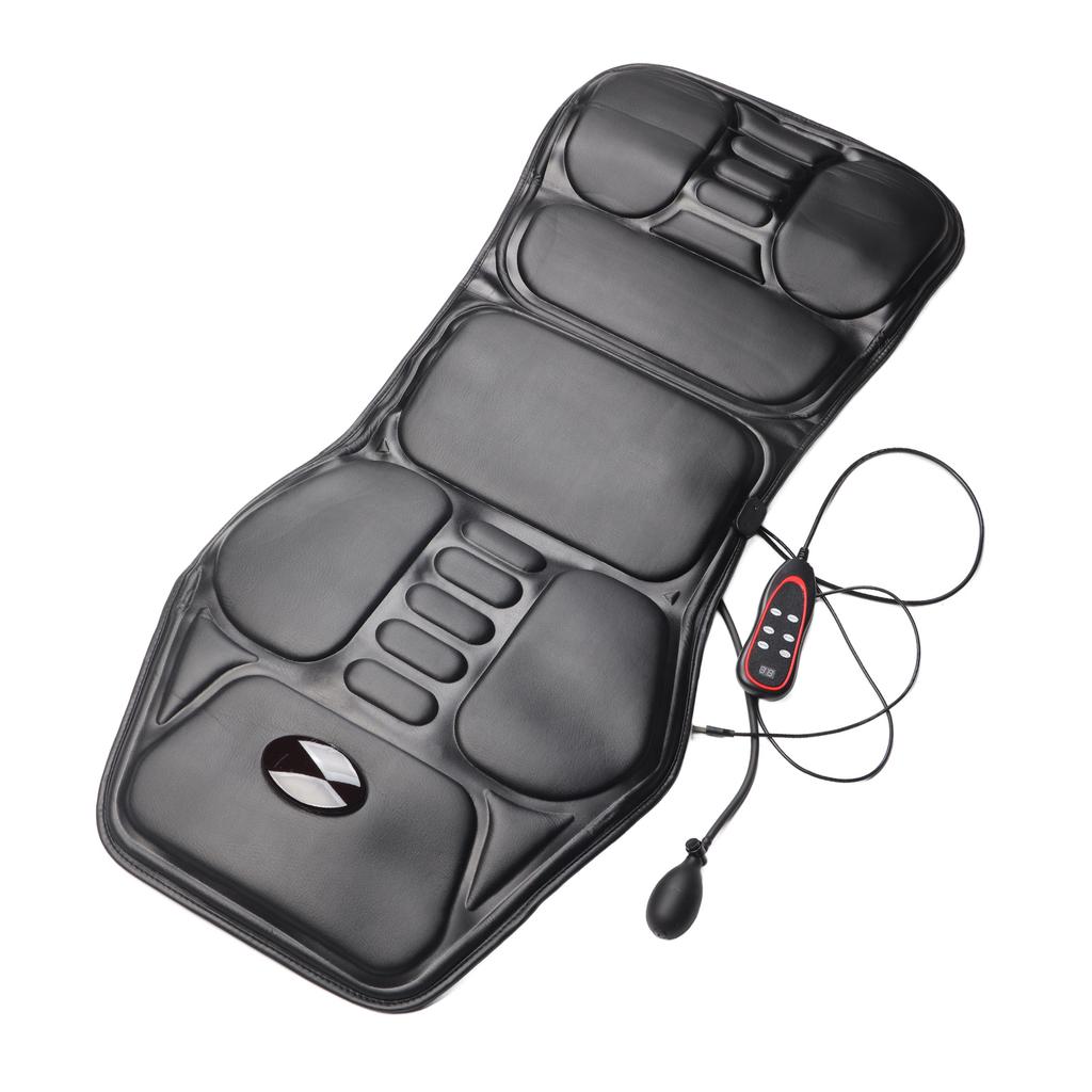 Sitzmassagekissen mit Wärme Müdigkeit Stressabbau 9 Modi USB PU-Leder Gasbeutel Kneten Rücken