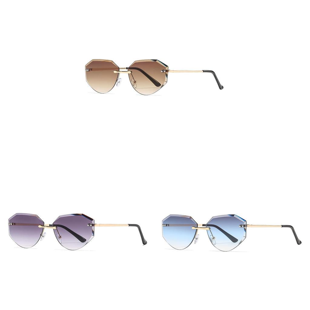 Uv400 Womens Polygon Sunglasses With Gray Lenses For Outdoor Sports And Fashion