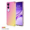 For VIVO V50 Lite V50E Regnbuegradient Støtsikkert Telefondeksel Myk TPU Gjennomsiktig Anti-fall Deksel for VIVO V 50 Kollisjonsputer Deksel