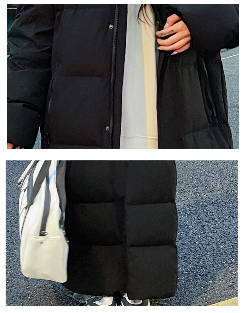 Korean Style Long Down Jacket - Unisex Casual Warm Outerwear