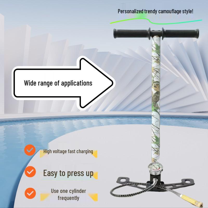 Ultra-High Pressure Stainless Steel Air Pump, Four-Stage Inflation, 30-40MPa for Bottles Filling