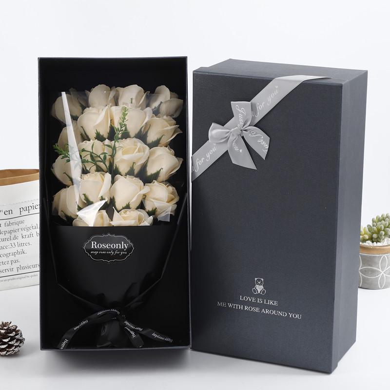 Kreatives 8. März Göttinnenfest Rosenseife Blumenstrauß Geschenkbox für Freund, Freundin, Ehefrau oder beste Freundin