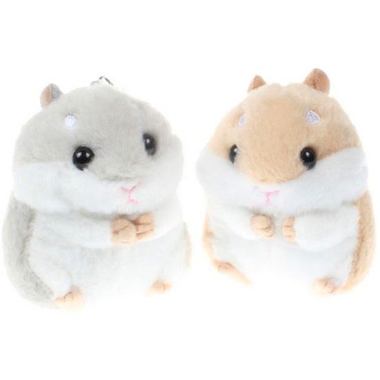 Cute Hamster Pendant Plush Clasp Key Key Chain Ring Keyring Handbag Car Decor