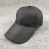Stiff and Stylish Extended Brim Big Head Circumference Baseball Cap Solid Color Simple Casual Style European and American Deepened Cap
