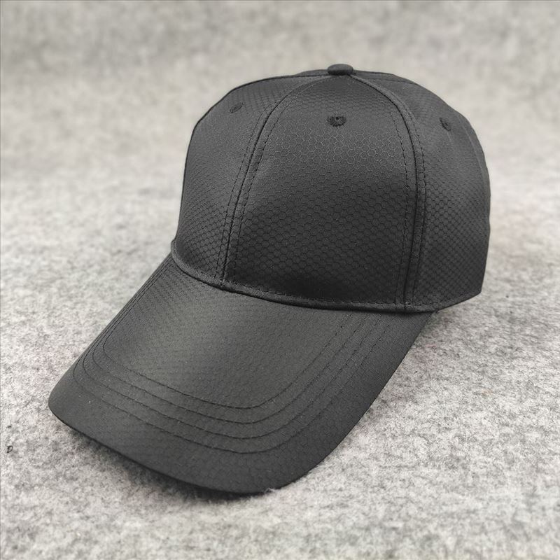 Stiff and Stylish Extended Brim Big Head Circumference Baseball Cap Solid Color Simple Casual Style European and American Deepened Cap