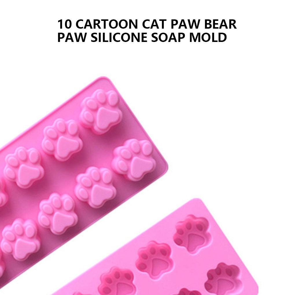 10-grids Mousse Cake Mold Silicone Pastry Dessert Cute Mould Pudding Chocolate Bakeware Baking Molds Bakery Restaurant