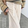 Maternity Pants Herringbone Abraded Thickened Cashmere Wide-leg Pants Casual Straight-leg Pants Loose-fitting Trousers