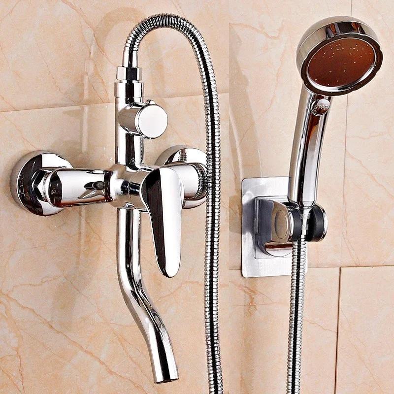 Household Bathroom Shower Faucet 3 Modes Cold Hot Mixer Tap Bathtub Faucet Shower Accessories Wall Mounted Mixer Valve