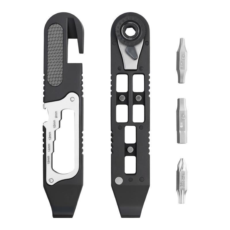 Bicycle Wrench Set High Strength Multifunctional Portable Bicycle Tire Levers Ratchet Wrench Kit Bike Tire Prying Rod