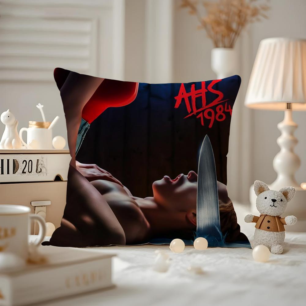 American Horror Story 1984 Cushion Cover Pattern Printed Pillowcase For Living Room Sofa Cushion Cover & Bedroom Decor