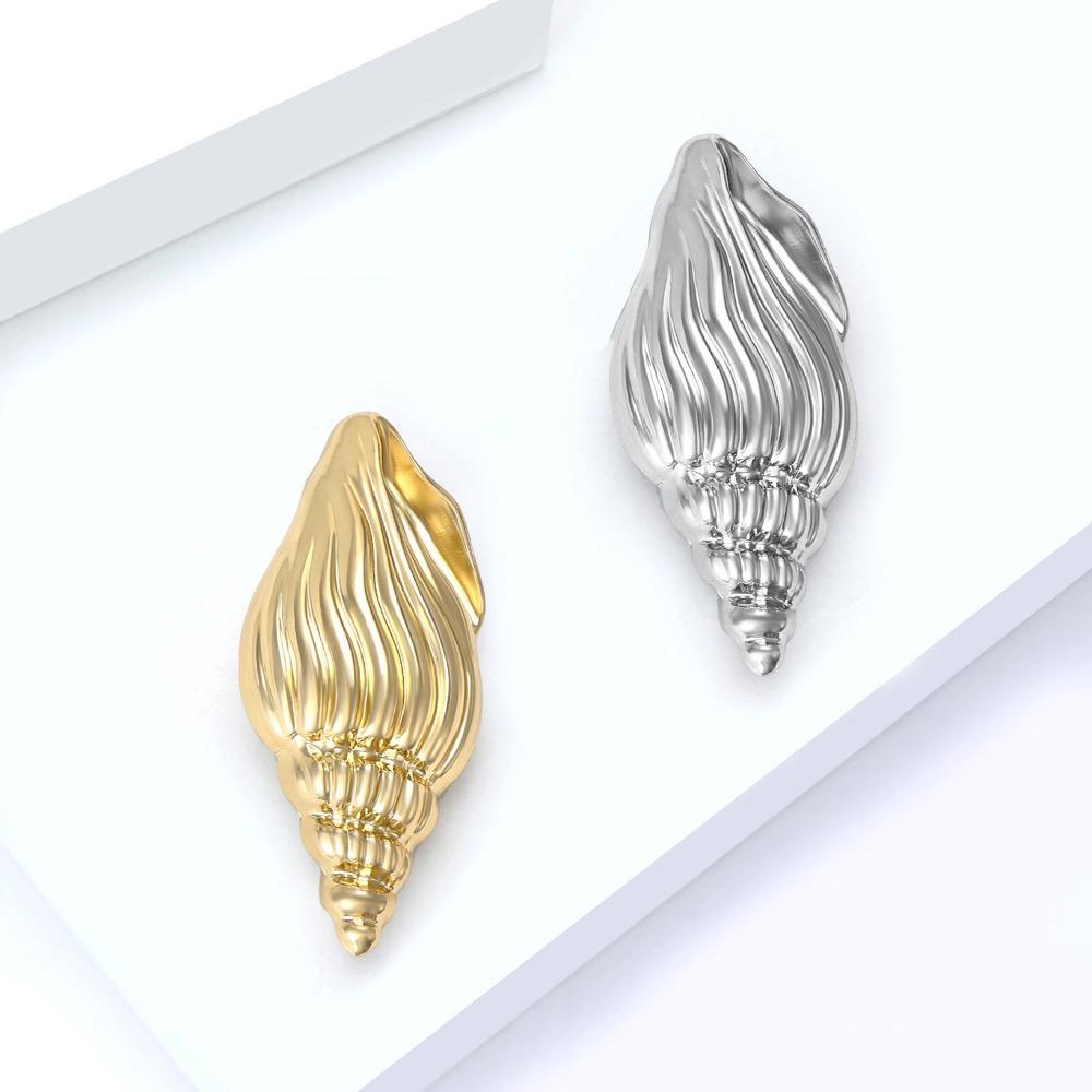 New Elegant Conch Shell Brooch Lapel Pins Badge High-end Exquisite Jewelry Brooches for Women and Men Fashion Accessories