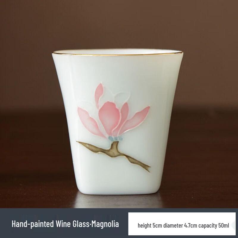 Vintage Hand-Painted Ceramic Spirit Cups