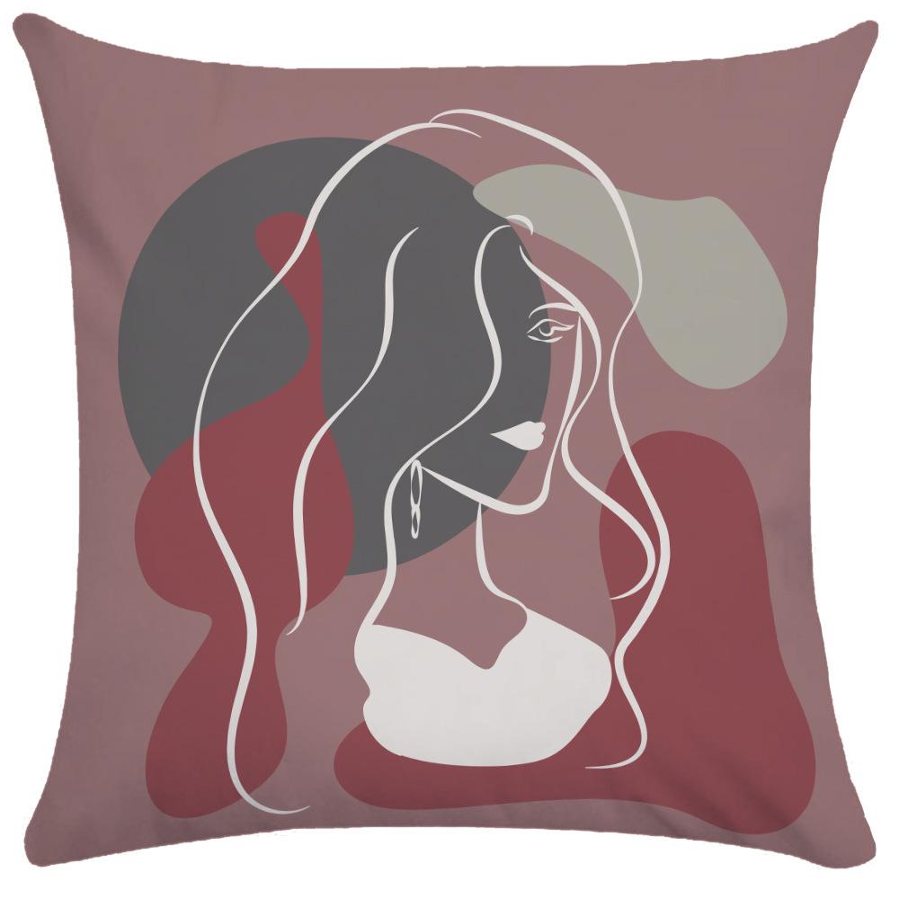 50x50cm Pillowcase Nordic Square Pillowcase Living Room Decoration Backrest Cover Sofa Cushion Pillowcase