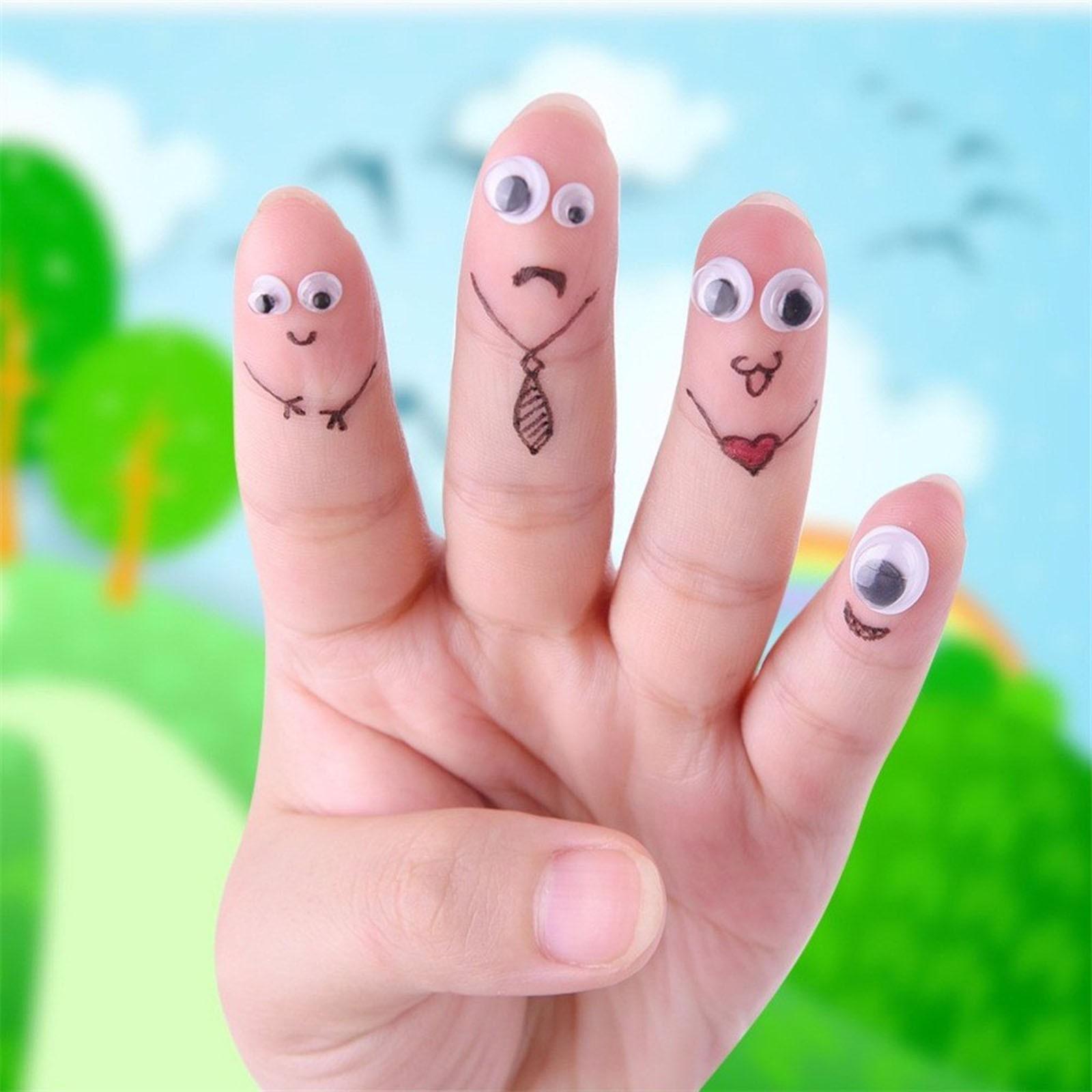 (нет)Черные смешанные покачивающиеся глаза с самоклеящимися поделками для скрапбукинга — фото 4