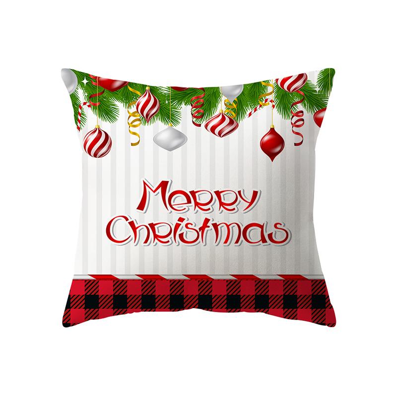 С Рождеством милый Санта-Клаус с принтом наволочка для дома гостиной украшения дивана квадратная подушка наволочка 40X40CM 544₽