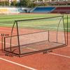 Portable 2-in-1 Football Rebound Net, Double-Sided, Incl. Carrying Bag and Ground Stakes, Dimensions 200x94x122/52 cm, Black