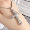 Stone Cross Style Fashionable Light Luxury Jewelry Pendant Necklace
