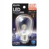 ELPA LED Light Bulb, Sign Type, E26 Socket, Warm White, Indoor Use, Energy-saving Type, LDS1CL-G-G906