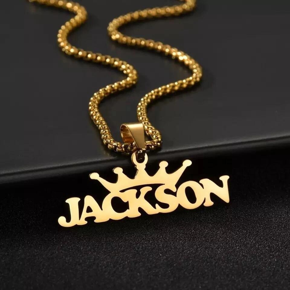 Custom Letter Name Necklace Stainless Steel Minimalist Pendant Personalized Gift