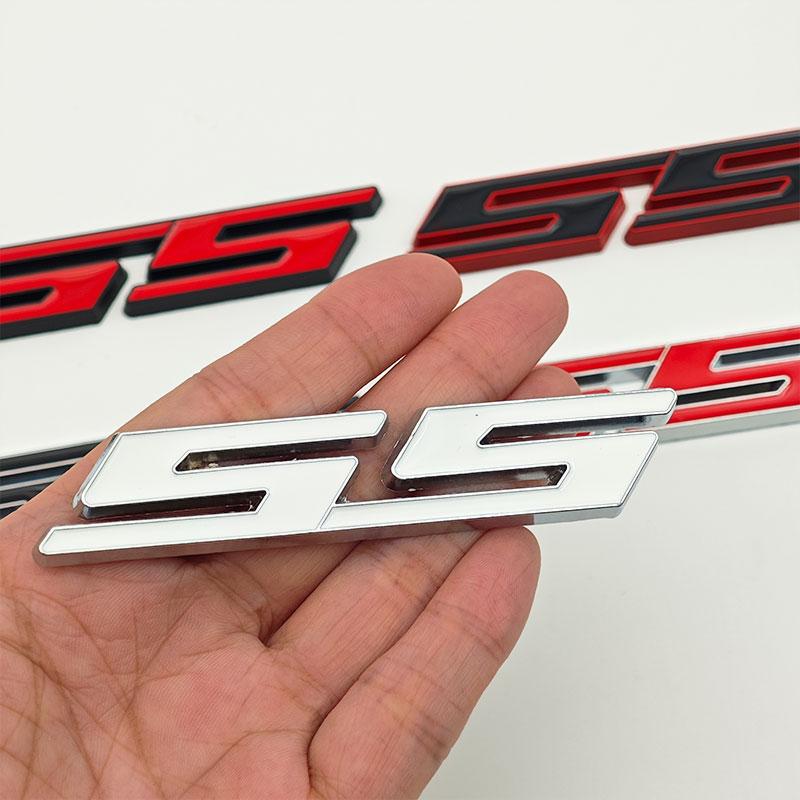 3D Metal Car Rear Trunk Logo Badge Sticker Front Grille Emblem For Chevrolet SS Sport Camaro Cavalier Onix Cruze Aveo Silverado